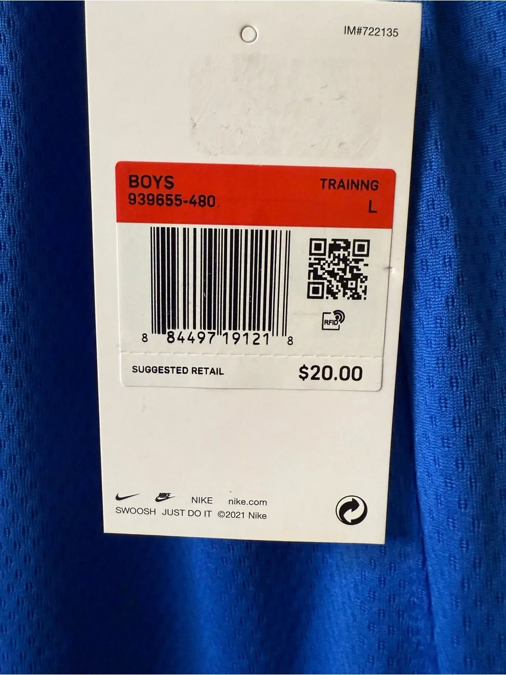 Boys Nike Blue Dri-FIT Athletic Shorts
